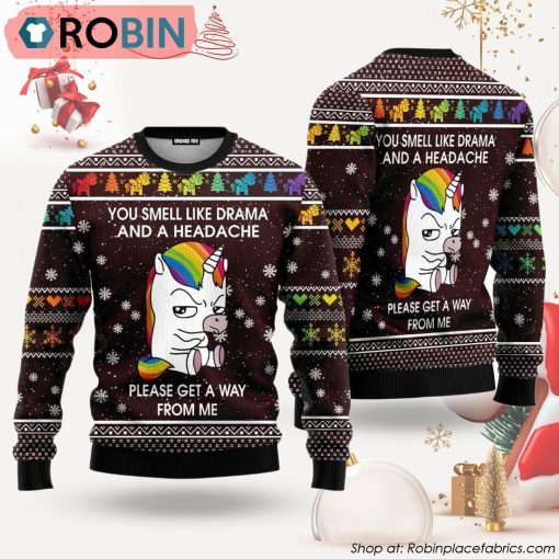 Funny Unicorn Ugly Christmas Sweater