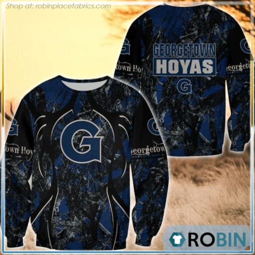 Georgetown Hoyas Hunting Pattern All Over Print Sweatshirt