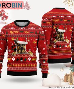 German Shepherd Dog Ugly Christmas Sweater German Shepherd Dog Ugly Christmas Sweater