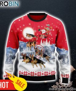 German Shepherd Santa Claus Dog Lover Ugly Christmas Sweater Christmas Gift For Pet Lovers German Shepherd Santa Claus Dog Lover Ugly Christmas Sweater Christmas Gift For Pet Lovers