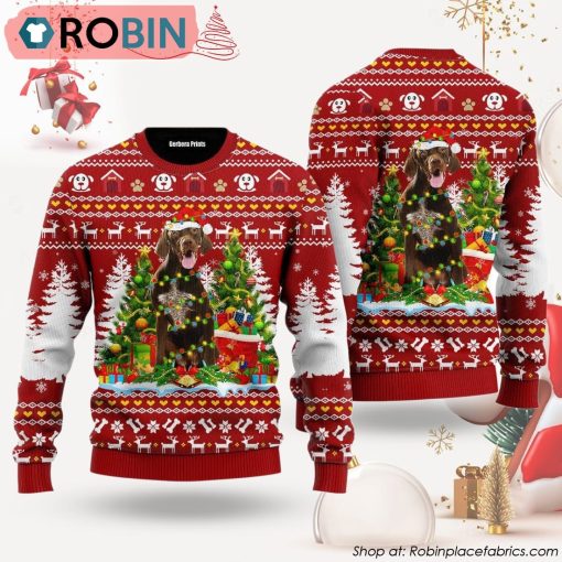 German Shorthaired Dog Ugly Christmas Sweater