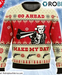 go-ahead-make-my-day-dirty-harry-ugly-christmas-sweatshirt-sweater-1