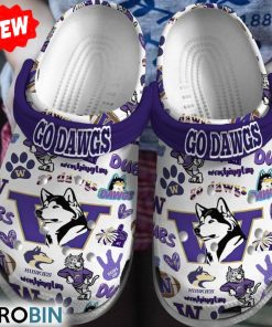 Go Dawgs Washington Huskies Football 3D Print Classic Crocs
