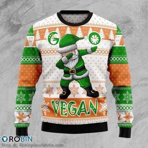Go Vegan Quotes 3D All Over Printed Christmas Ugly Sweater 3D Printed