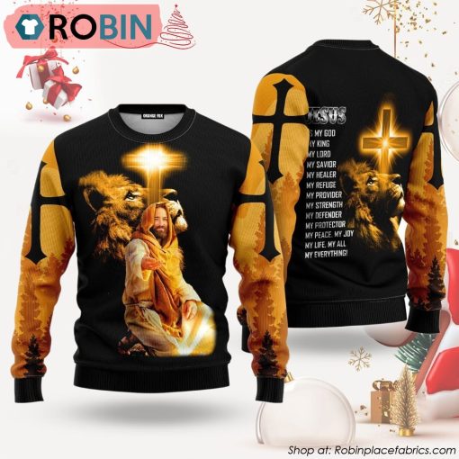 God Jesus Is My Everything Ugly Christmas Sweater