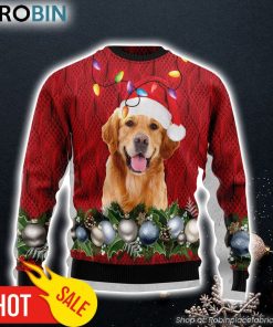 Golden Retriever Christmas Beauty Dog Lover Family Ugly Christmas Sweaters