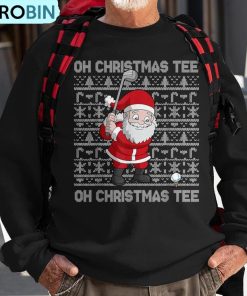 golf-oh-christmas-santa-claus-golfer-golfing-short-sleeve-ugly-christmas-sweatshirt-1