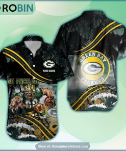 Green Bay Packers Mascot 3D Printed Summer Hawaiian Shirt