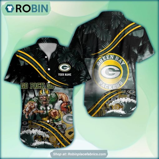 Green Bay Packers Mascot 3D Printed Summer Hawaiian Shirt