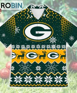 Green Bay Ugly Christmas Design Short Sleeve Shirt