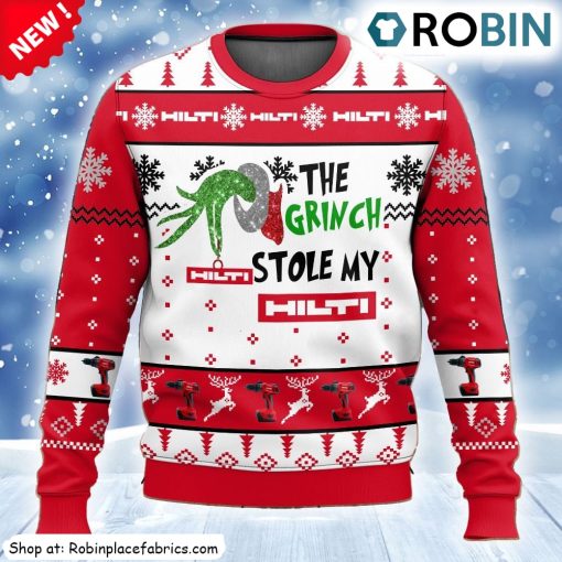 Grinch Stole My Hilti Ugly Christmas Sweatshirt, Sweater