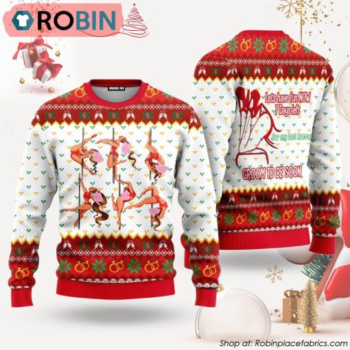 Groom To Be Soon Sexy Women Dancing Ugly Christmas Sweater