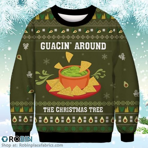 Guacin Around The Christmas Tree Sweatshirt Christmas Ugly Sweater 3D Printed