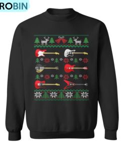 Guitar Ugly Christmas Guitarist Ugly Christmas Sweatshirt Guitar Ugly Christmas Guitarist Ugly Christmas Sweatshirt