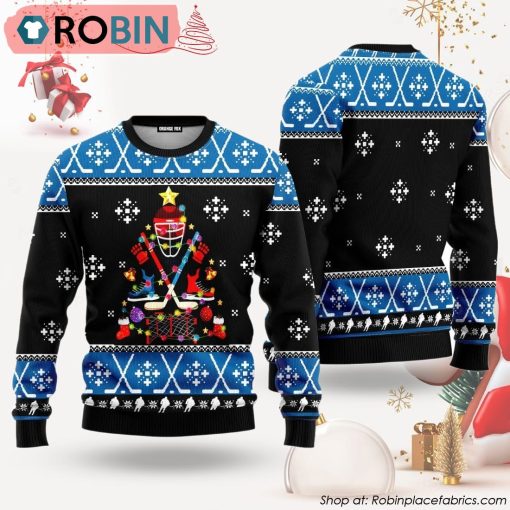 Happy Hockeyday Ugly Christmas Sweater