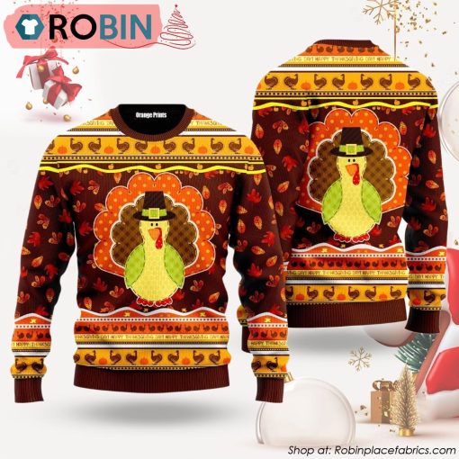 Happy Thanksgiving Ugly Christmas Sweater
