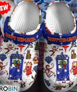 Happy Who-Lidays Doctor Who 3D Print Classic Crocs