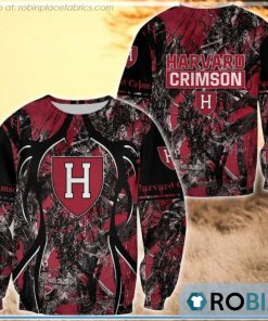 Harvard Crimson  Hunting Pattern All Over Print Sweatshirt Harvard Crimson  Hunting Pattern All Over Print Sweatshirt