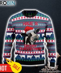 Have A Cow Dairy Ugly Christmas Sweater, Perfect Outfit For Christmas Of Cow Lovers