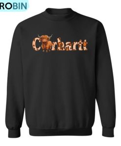 Highland Cow Carhartt Christmas Ugly Christmas Sweatshirt