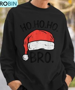 ho-ho-ho-bro-santa-hat-christmas-family-pajamas-brother-ugly-christmas-sweatshirt-3