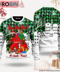 Ho Ho Ho It’s Santa Paws Ugly Christmas Sweater