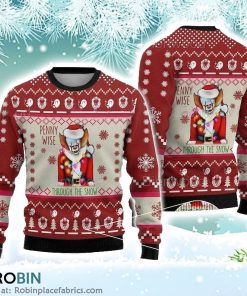Horror Clown Christmas Halloween 2023 Christmas Ugly Sweater 3D Printed