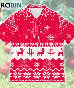 Houston Rockets Ugly Christmas Design Short Sleeve Shirt