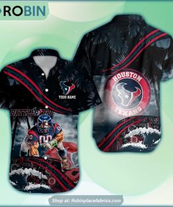 Houston Texans Mascot 3D Printed Summer Hawaiian Shirt Custom Houston Texans Mascot 3D Printed Summer Hawaiian Shirt Custom
