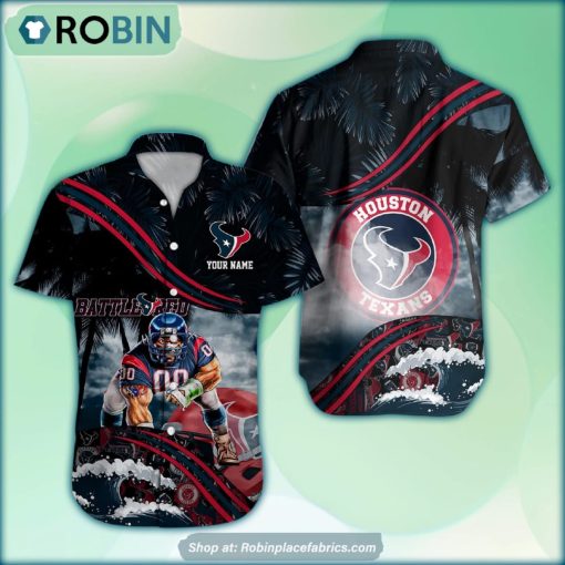 Houston Texans Mascot 3D Printed Summer Hawaiian Shirt Custom