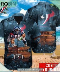 Houston Texans Mascot Football NFL Hawaiian Shirt