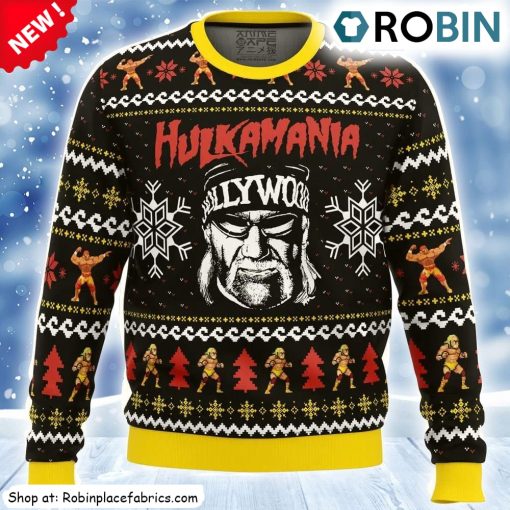 Hulkamania Hulk Hogan Ugly Christmas Sweatshirt, Sweater