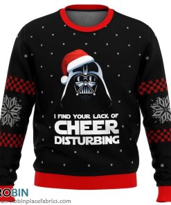 I Find Your Lack Of Cheer Disturbing Christmas Ugly Sweater 3D Printed