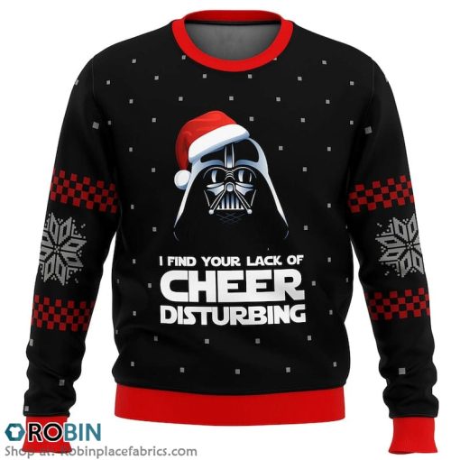 I Find Your Lack Of Cheer Disturbing Christmas Ugly Sweater 3D Printed