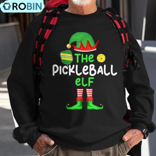 I’m The Pickleball Elf Christmas Family Matching Pajama Ugly Christmas Sweatshirt