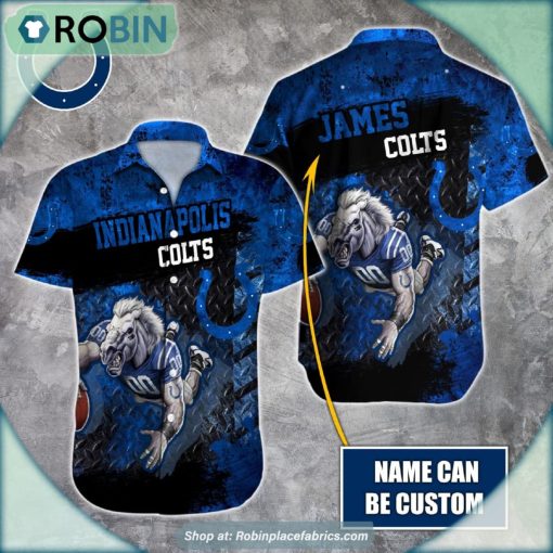 Indianapolis Colts Mascot 3D Printed Summer Hawaiian Shirt