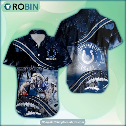 Indianapolis Colts Mascot 3D Printed Summer Hawaiian Shirt Custom