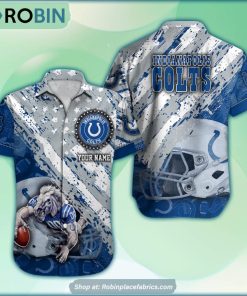 Indianapolis Colts Mascot American Flag NFL Hawaiian Shirt