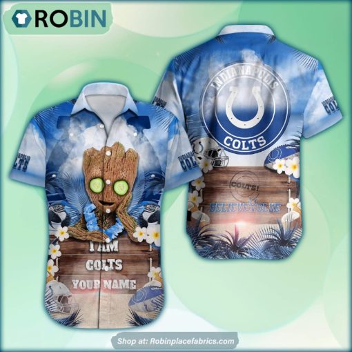 Indianapolis Colts x Baby Groot Summer Hawaiian Shirt