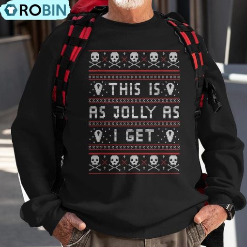 Introvert Emo Goth Christmas Ugly Christmas Sweatshirt