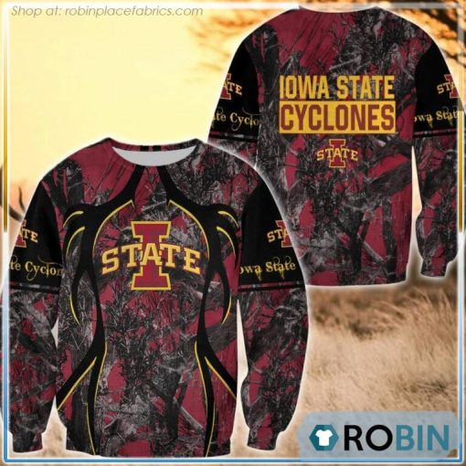 Iowa State Cyclones Hunting Pattern All Over Print Sweatshirt
