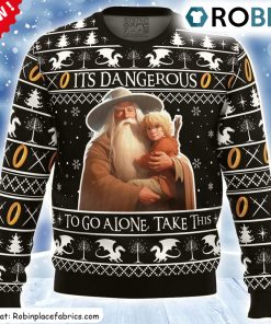 its-dangerous-to-go-alone-lord-of-the-rings-ugly-christmas-sweatshirt-sweater-1