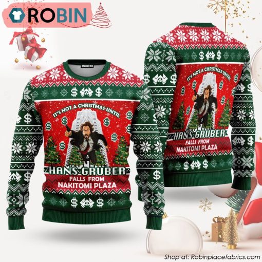 It’s Not Christmas Until Fall From Nakatomi Plaza Ugly Christmas Sweater
