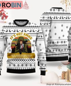 It’s Not Xmas White And Black Nakatomi Plaza Ugly Christmas Sweater