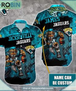 Jacksonville Jaguars Mascot 3D Printed Summer Hawaiian Shirt