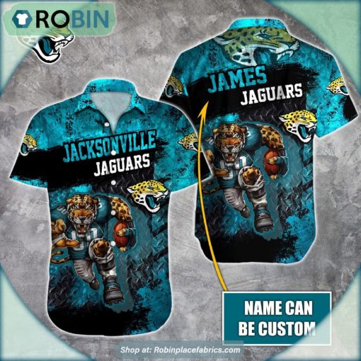 Jacksonville Jaguars Mascot 3D Printed Summer Hawaiian Shirt