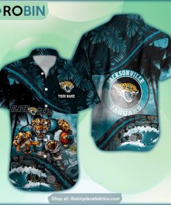 Jacksonville Jaguars Mascot 3D Printed Summer Hawaiian Shirt Custom