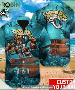Jacksonville Jaguars Mascot Football NFL Hawaiian Shirt