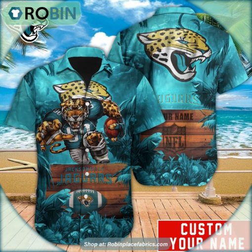 Jacksonville Jaguars Mascot Football NFL Hawaiian Shirt