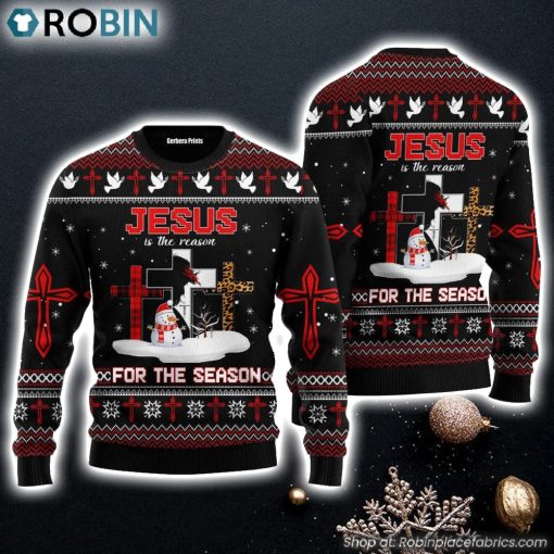 Jesus The Reason for The Season Ugly Christmas Sweater